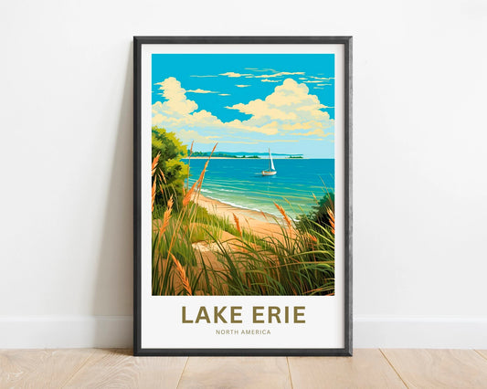 Lake Erie Travel Poster