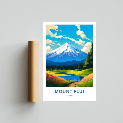 Mount Fuji Travel Poster