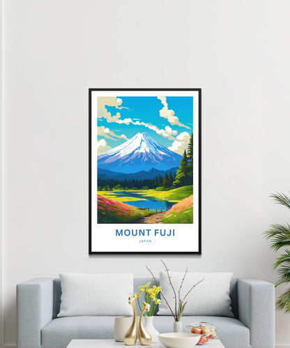 Mount Fuji Travel Poster