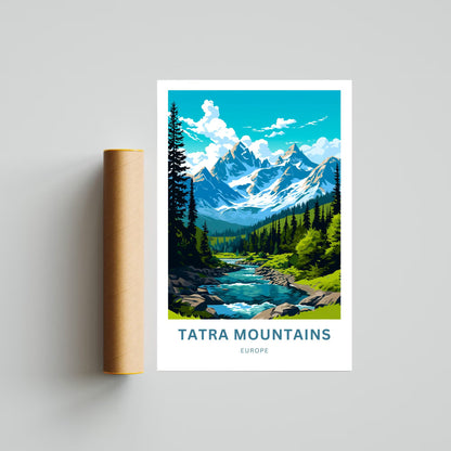 Tatra Mountains Travel Poster