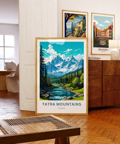 Tatra Mountains Travel Poster