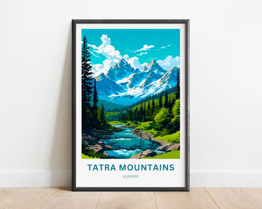 Tatra Mountains Travel Poster