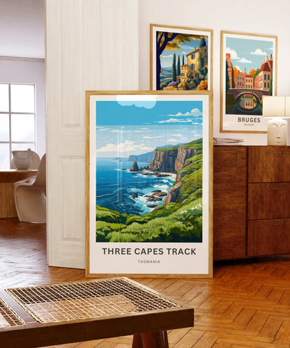 Three Capes Track Travel Poster