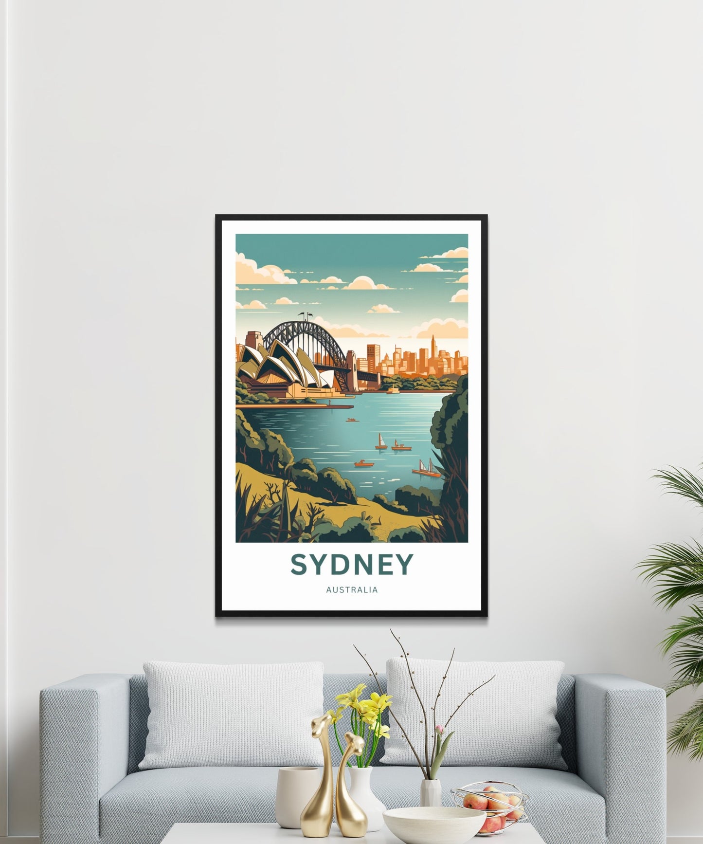 Sydney Travel Print - Sydney poster, Australia Wall Art, Framed present, Gift Australia Present - TravelTreasureCo