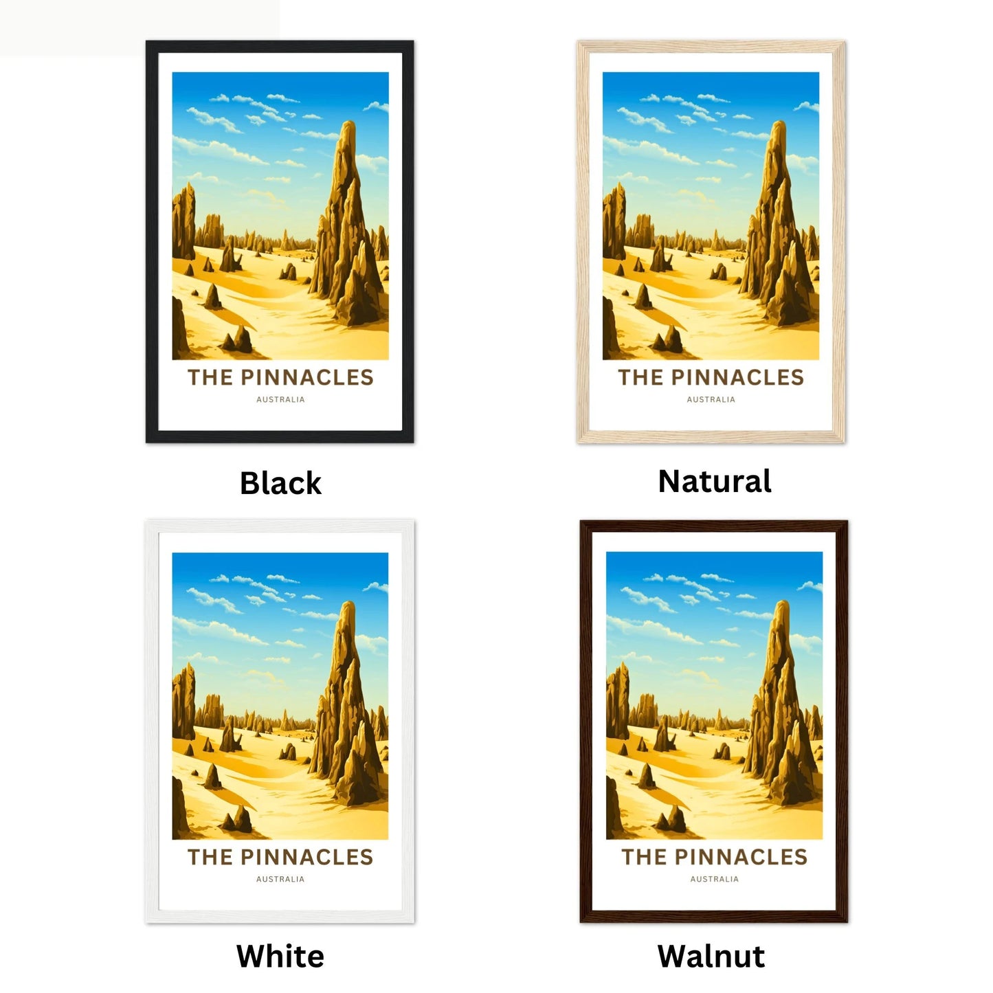 Pinnacles Travel Poster