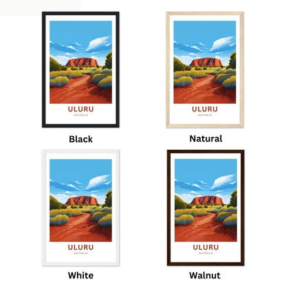 Uluru Travel Poster