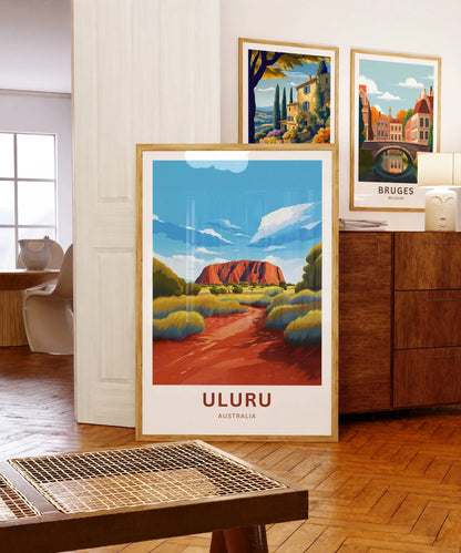 Uluru Travel Poster