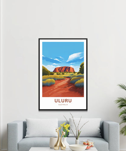 Uluru Travel Poster