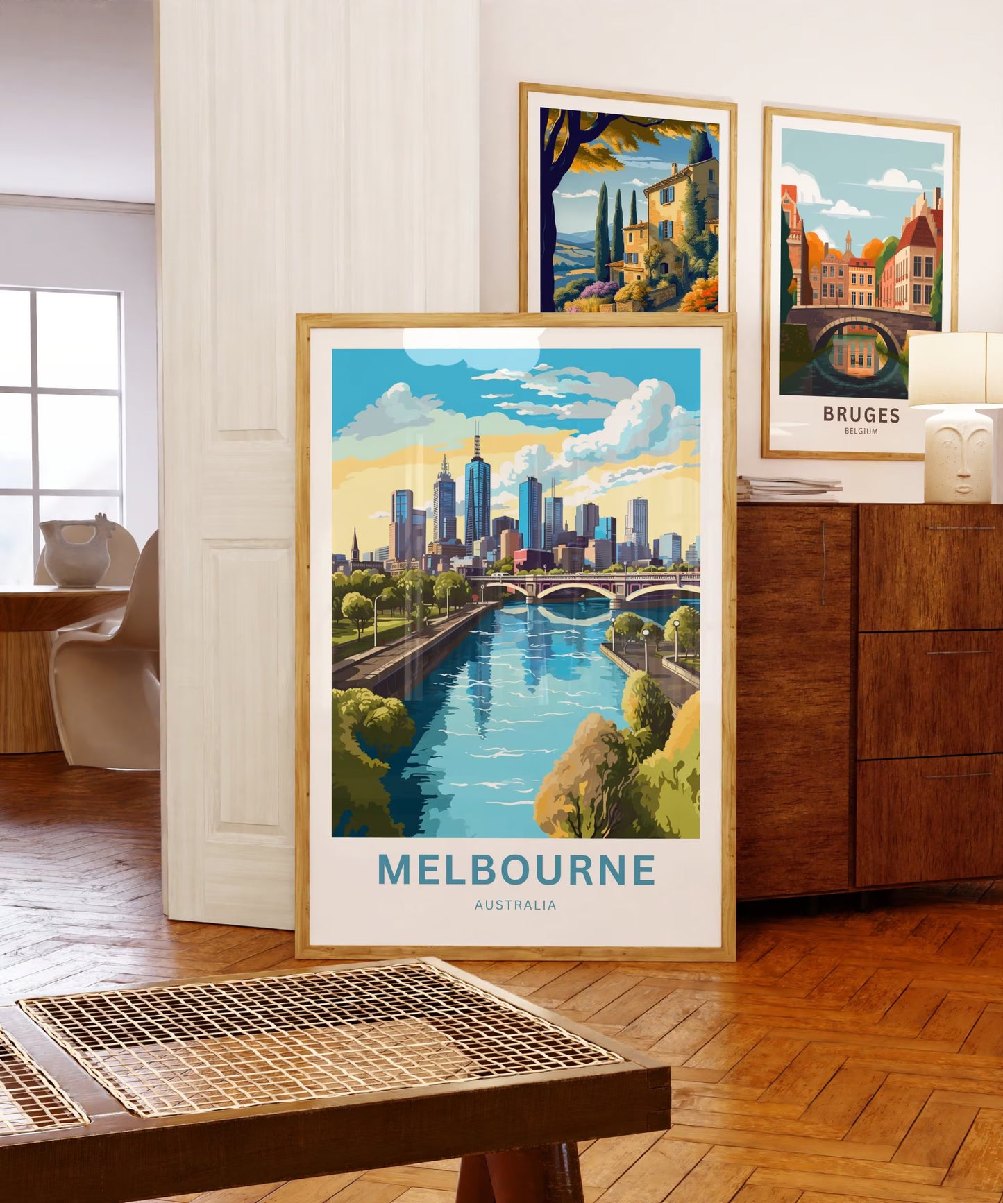 Melbourne Travel Poster