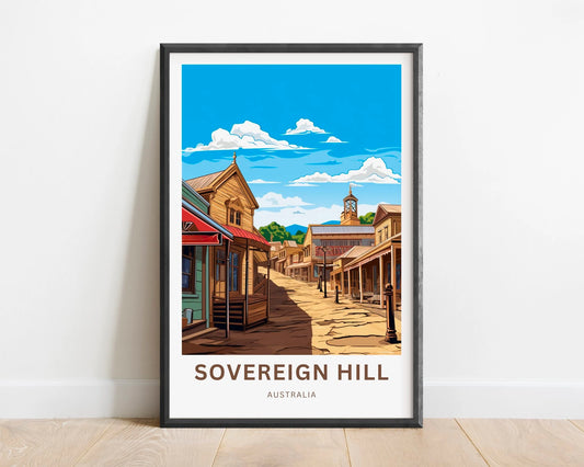 Sovereign Hill Travel Poster