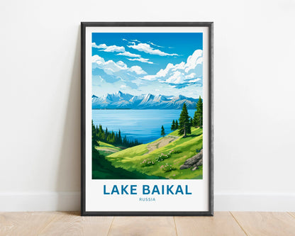 Lake Baikal Travel Poster