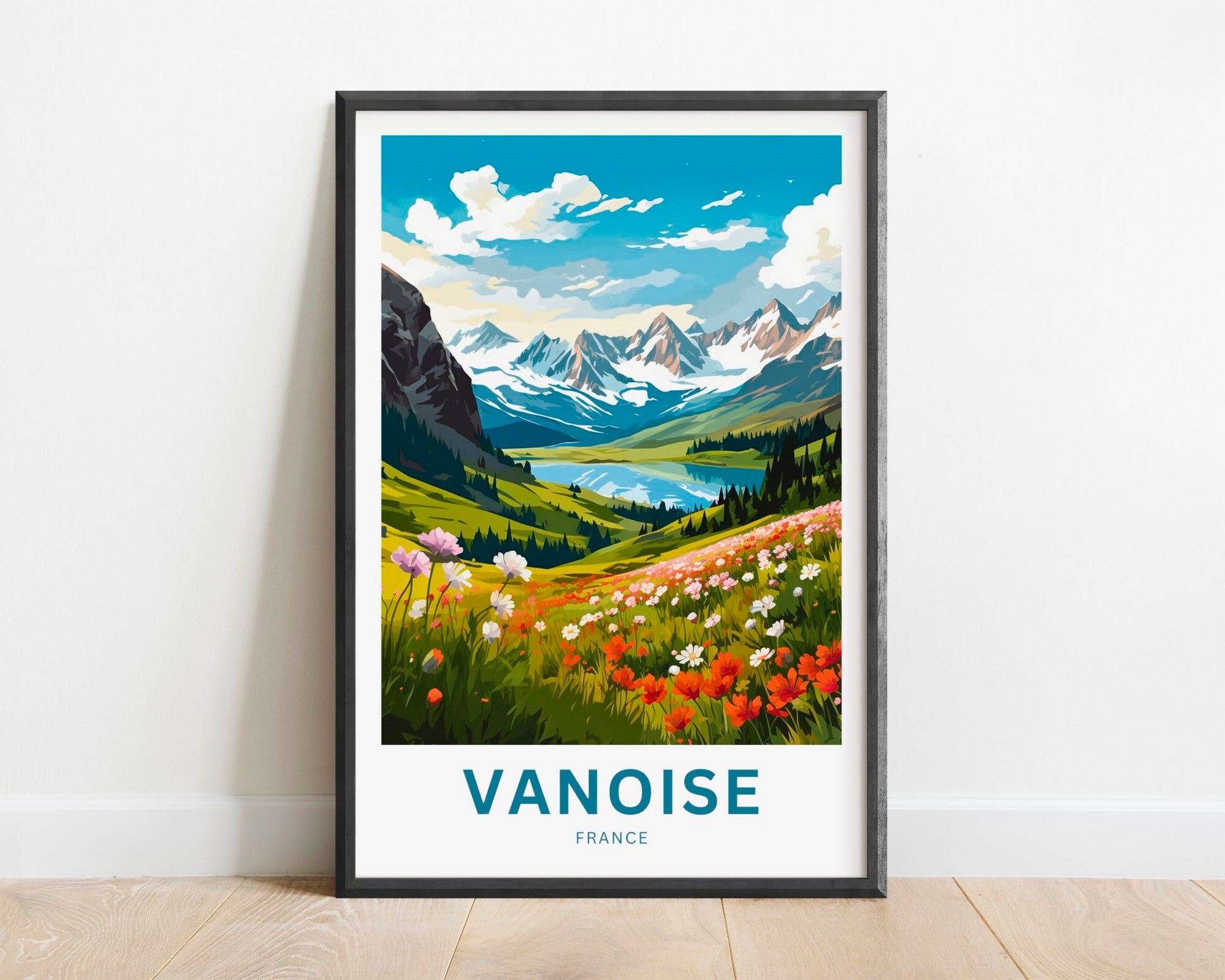 Vanoise Travel Print - Vanoise poster, France Wall Art, Framed present, Gift France Present - TravelTreasureCo