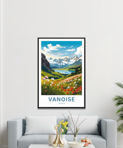 Vanoise Travel Print - Vanoise poster, France Wall Art, Framed present, Gift France Present - TravelTreasureCo