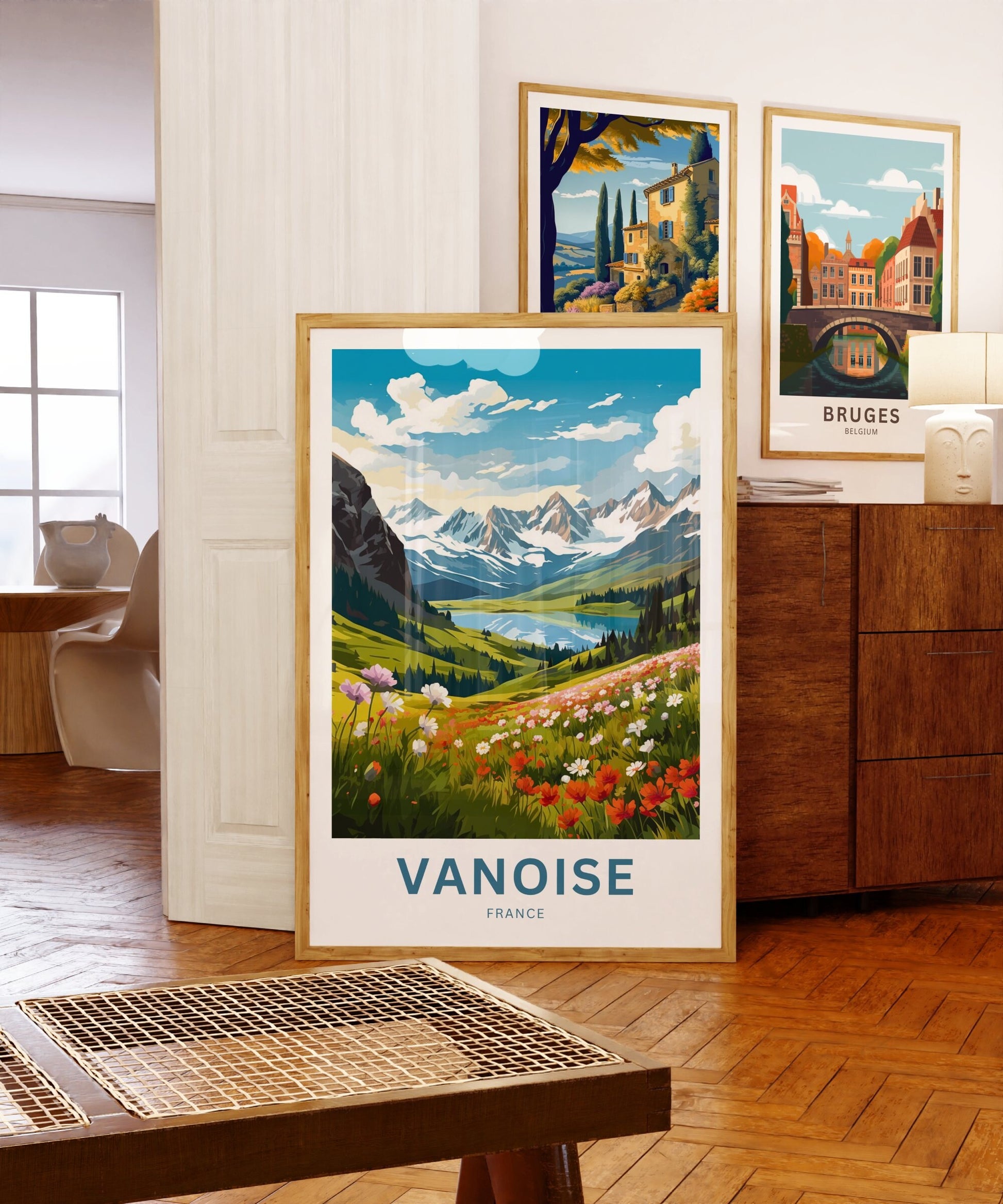 Vanoise Travel Print - Vanoise poster, France Wall Art, Framed present, Gift France Present - TravelTreasureCo