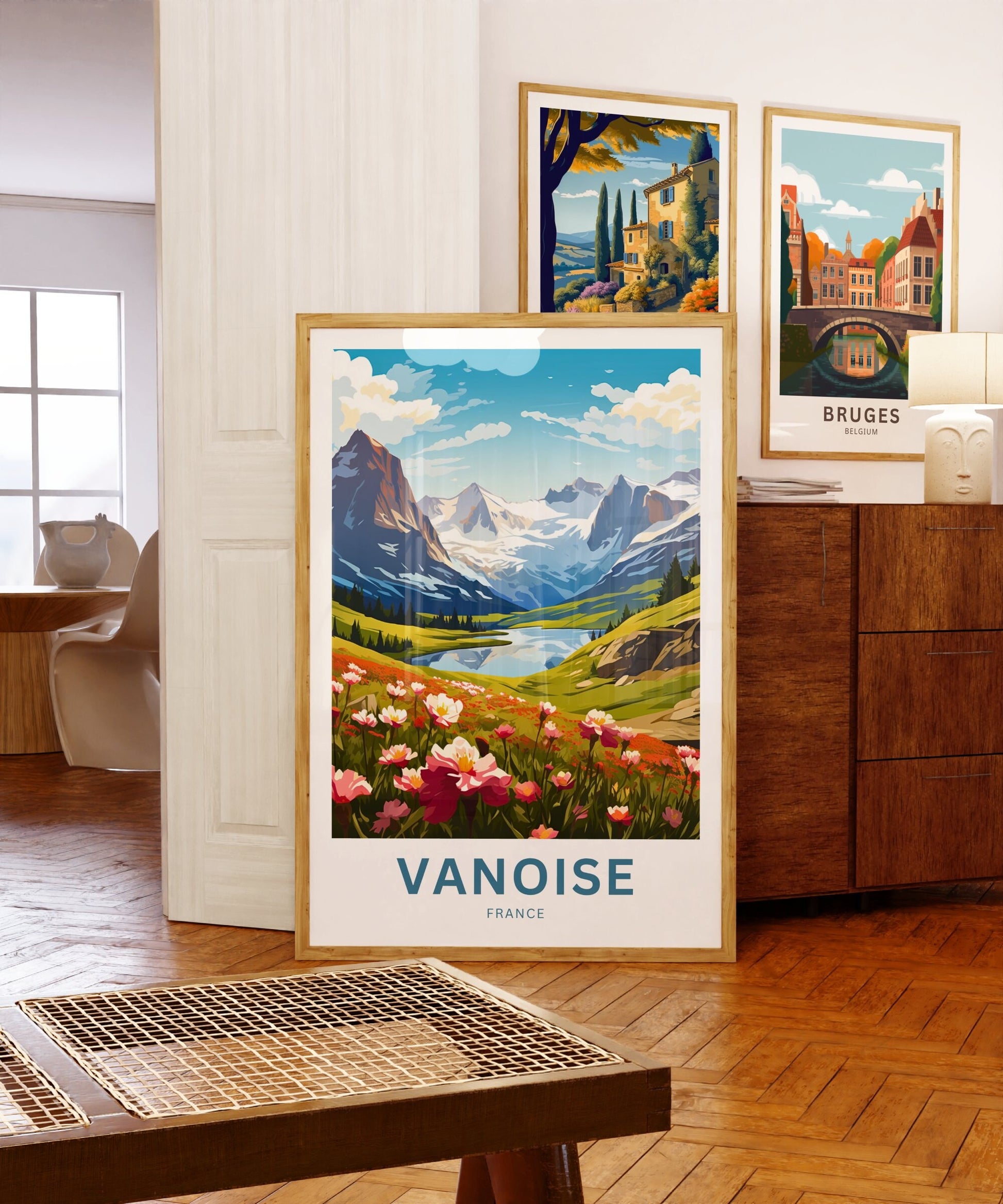 Vanoise Travel Print - Vanoise poster, France Wall Art, Framed present, Gift France Present - TravelTreasureCo