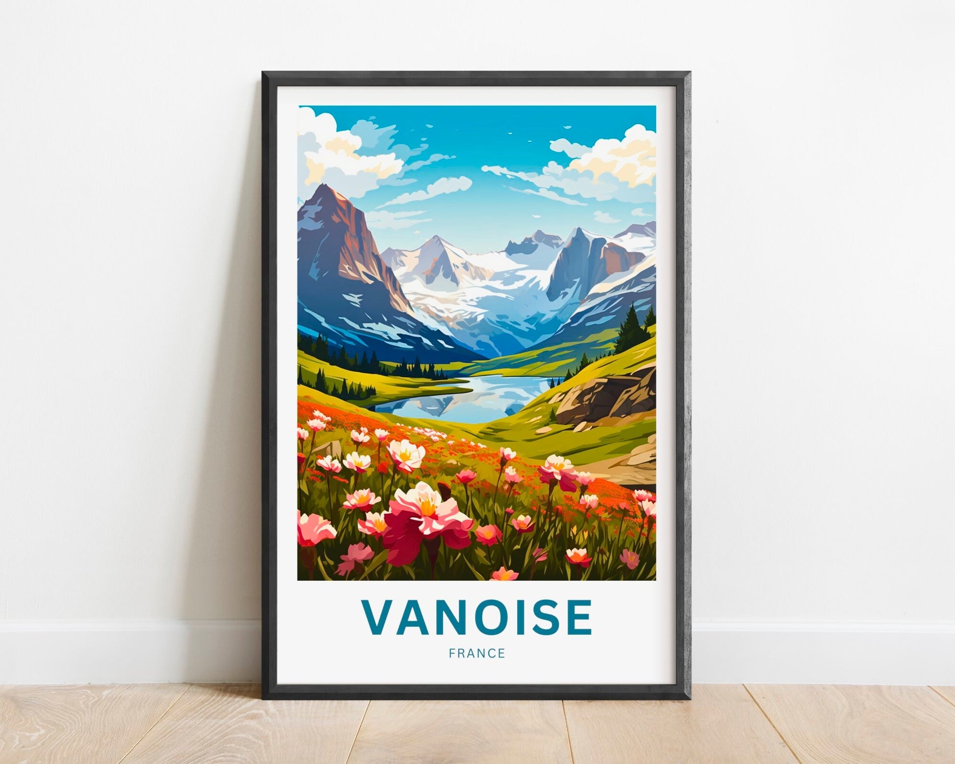 Vanoise Travel Print - Vanoise poster, France Wall Art, Framed present, Gift France Present - TravelTreasureCo