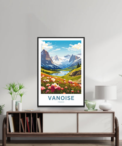 Vanoise Travel Print - Vanoise poster, France Wall Art, Framed present, Gift France Present - TravelTreasureCo