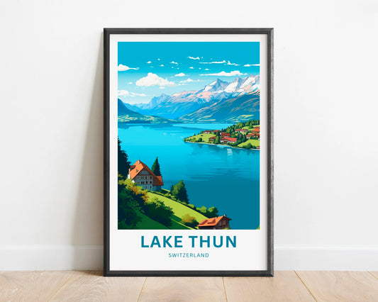 Lake Thun Travel Poster