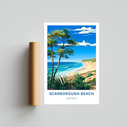 Scarborough Beach Travel Poster