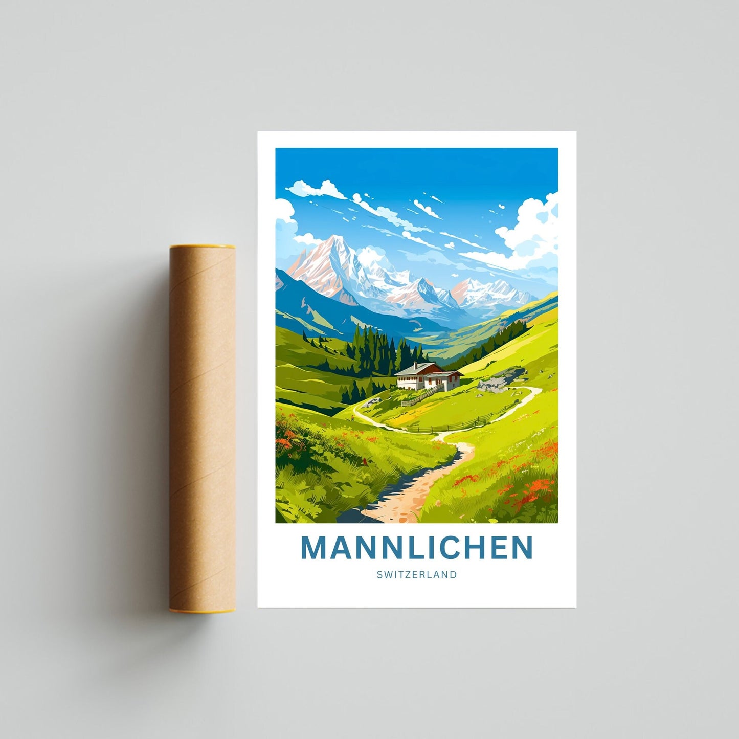 Mannlichen Travel Poster