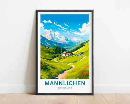Mannlichen Travel Poster