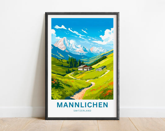 Mannlichen Travel Poster
