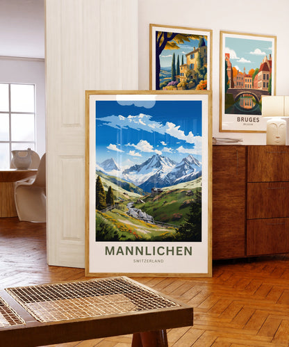 Mannlichen Travel Poster