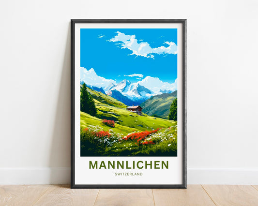 Mannlichen Travel Poster