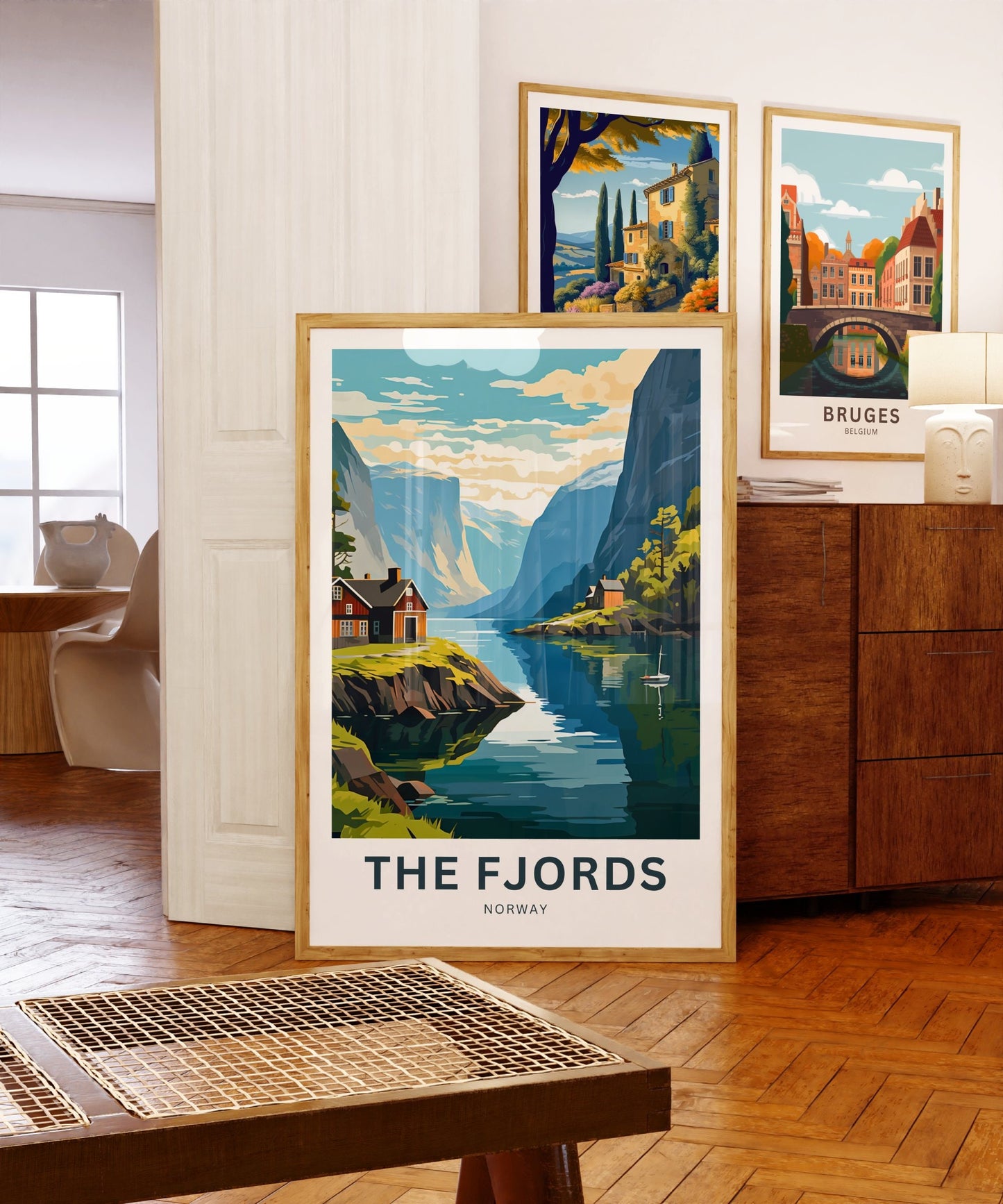 The Fjords Travel Print - The Fjords poster, Norway Wall Art, Framed present, Gift Europe Present - TravelTreasureCo