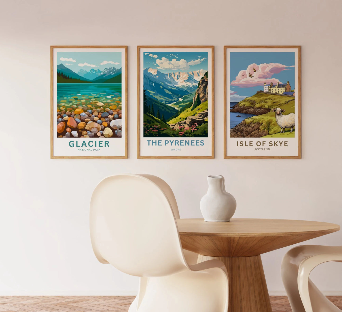 The Pyrenees Travel Poster