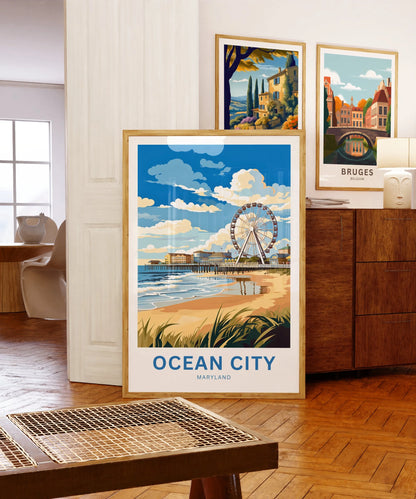 Ocean City Travel Poster