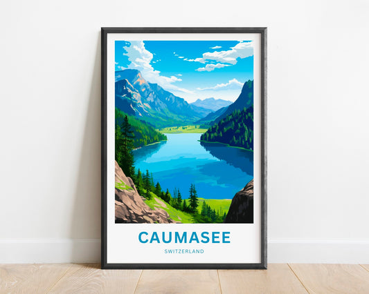 Caumasee Travel Poster