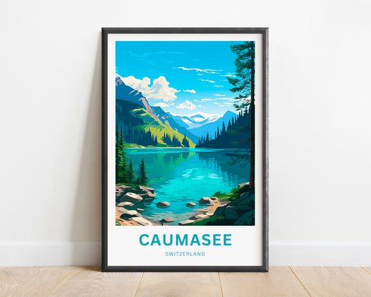 Caumasee Travel Poster