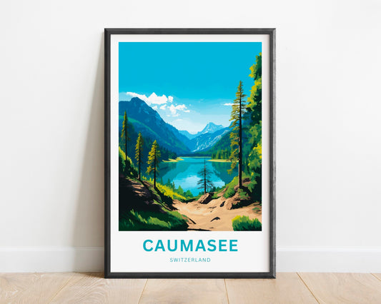 Caumasee Travel Poster