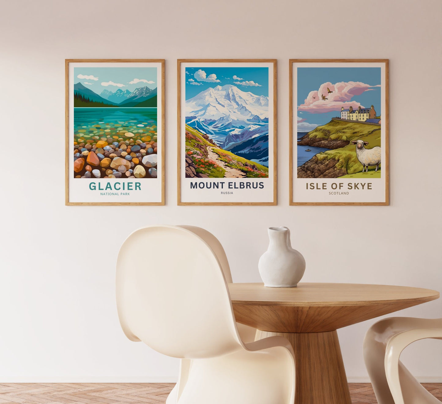 Mount Elbrus Travel Print - Mount Elbrus poster, Russia Wall Art, Framed present, Gift Russia Present - TravelTreasureCo