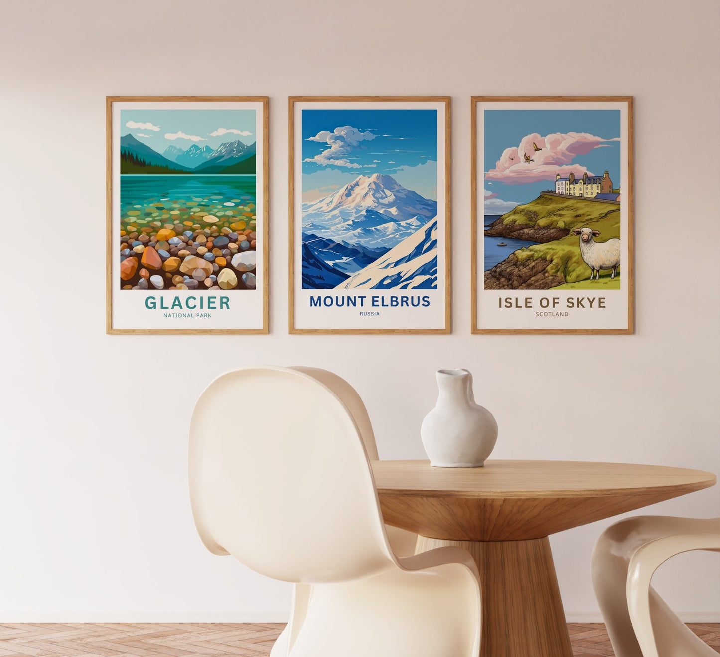 Mount Elbrus Travel Print - Mount Elbrus poster, Russia Wall Art, Framed present, Gift Russia Present - TravelTreasureCo