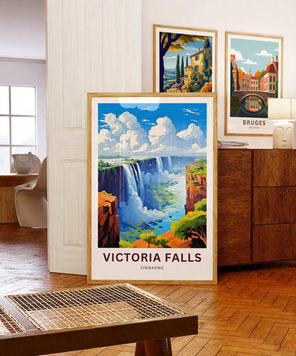 Victoria Falls Travel Poster