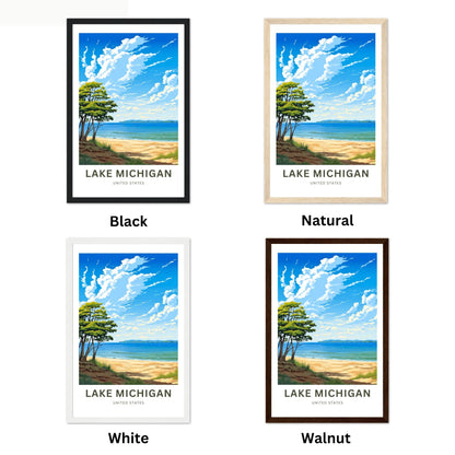 Lake Michigan Travel Poster