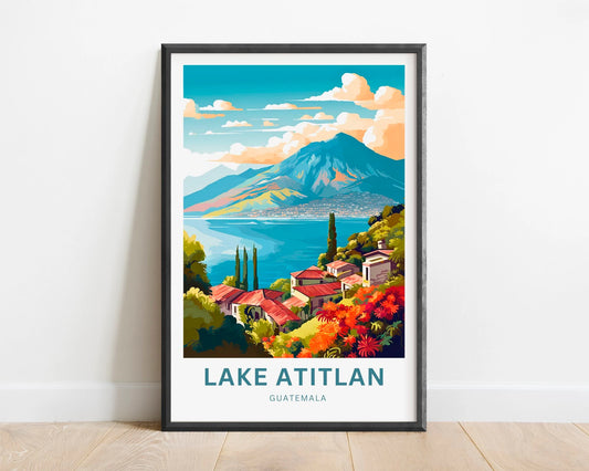 Lake Atitlán Travel Poster