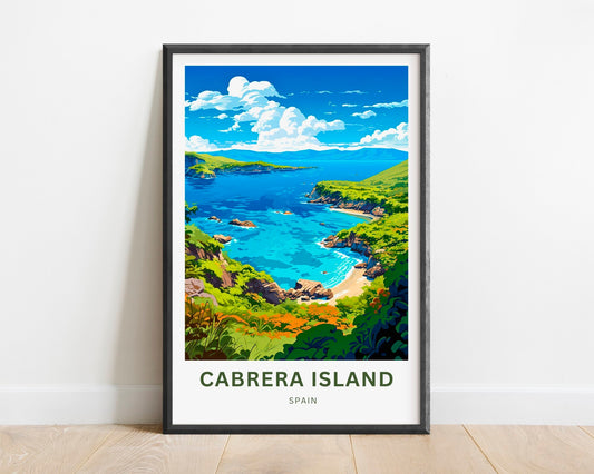 Cabrera Island Travel Print - Cabrera Island poster, Spain Wall Art, Framed present, Gift Spain Present - TravelTreasureCo