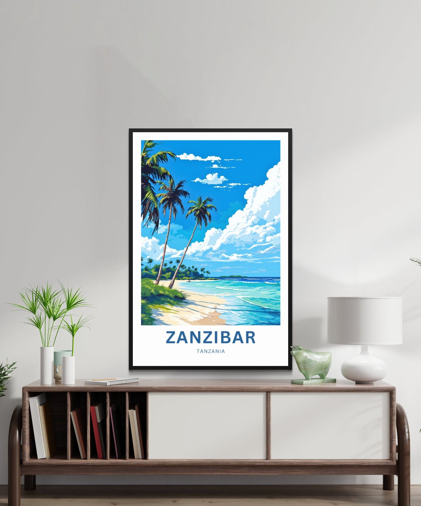 Zanzibar Travel Print - Zanzibar poster, Tanzania Wall Art, Framed present, Gift Tanzania Present - TravelTreasureCo