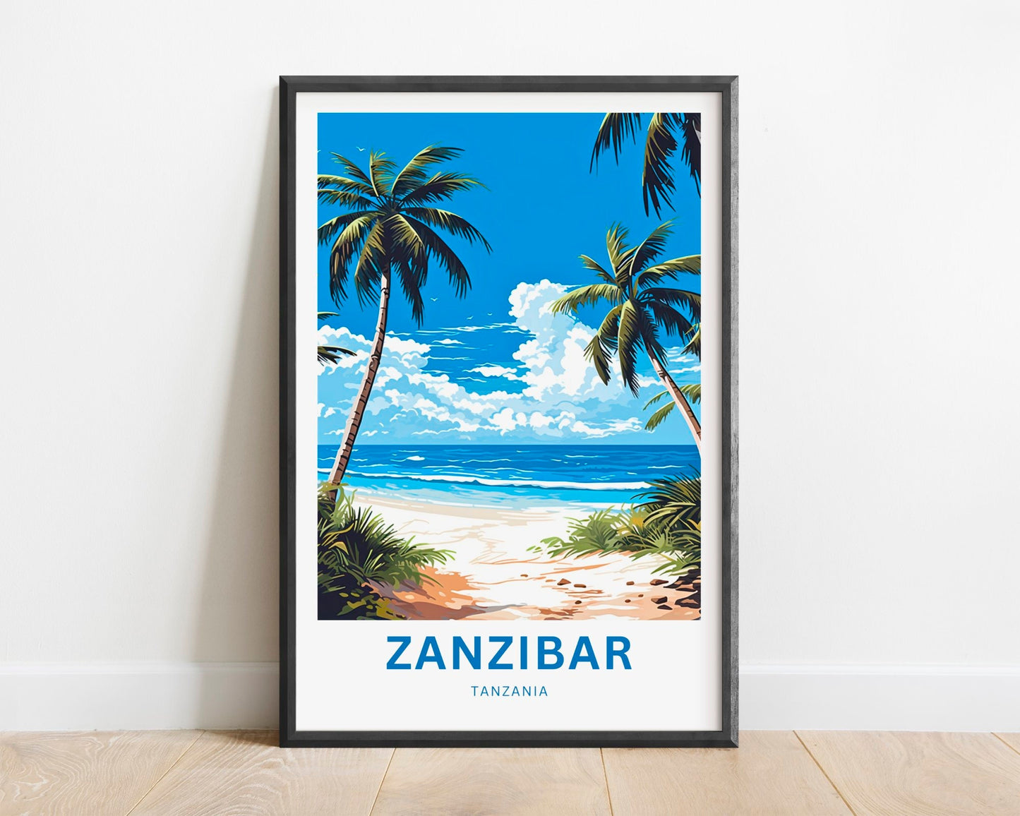 Zanzibar Travel Print - Zanzibar poster, Tanzania Wall Art, Framed present, Gift Tanzania Present - TravelTreasureCo