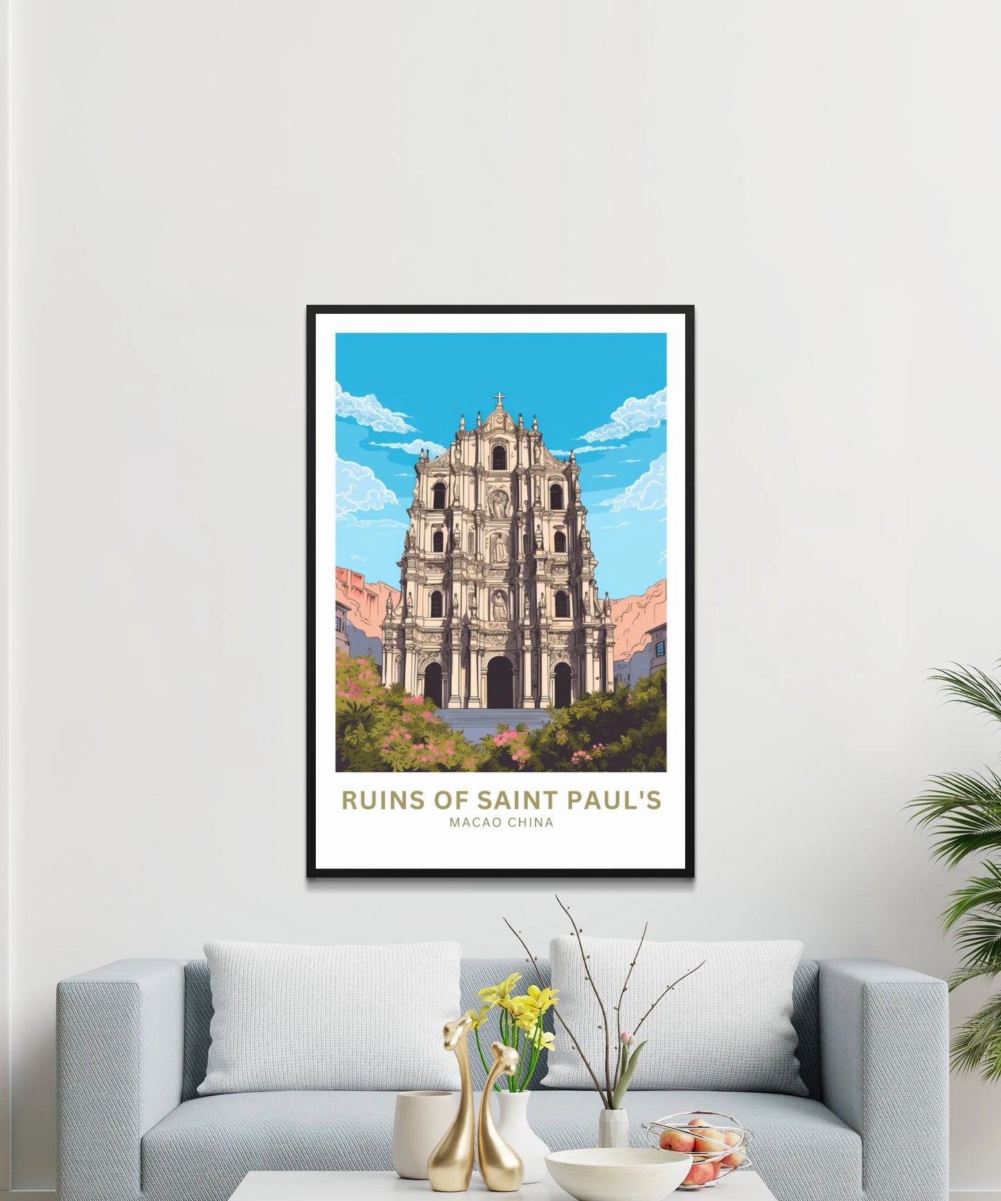 Ruins of Saint Paul's Travel Poster