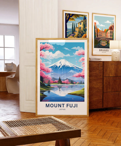 Mount Fuji Travel Poster