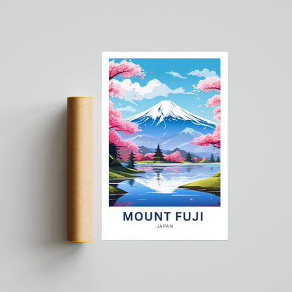 Mount Fuji Travel Poster