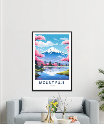 Mount Fuji Travel Poster