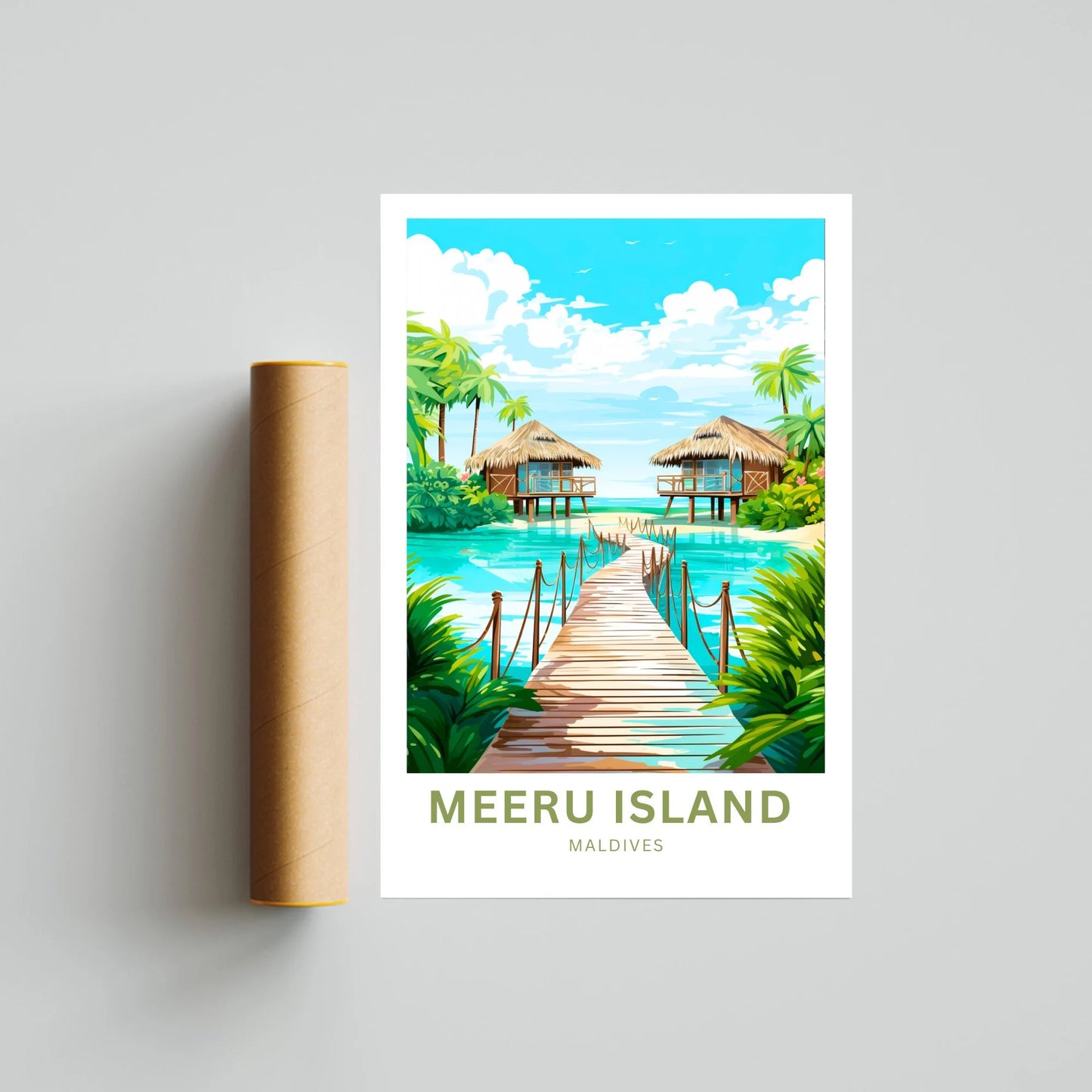 Meeru Island Travel Poster
