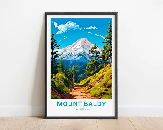 Mount Baldy Travel Poster