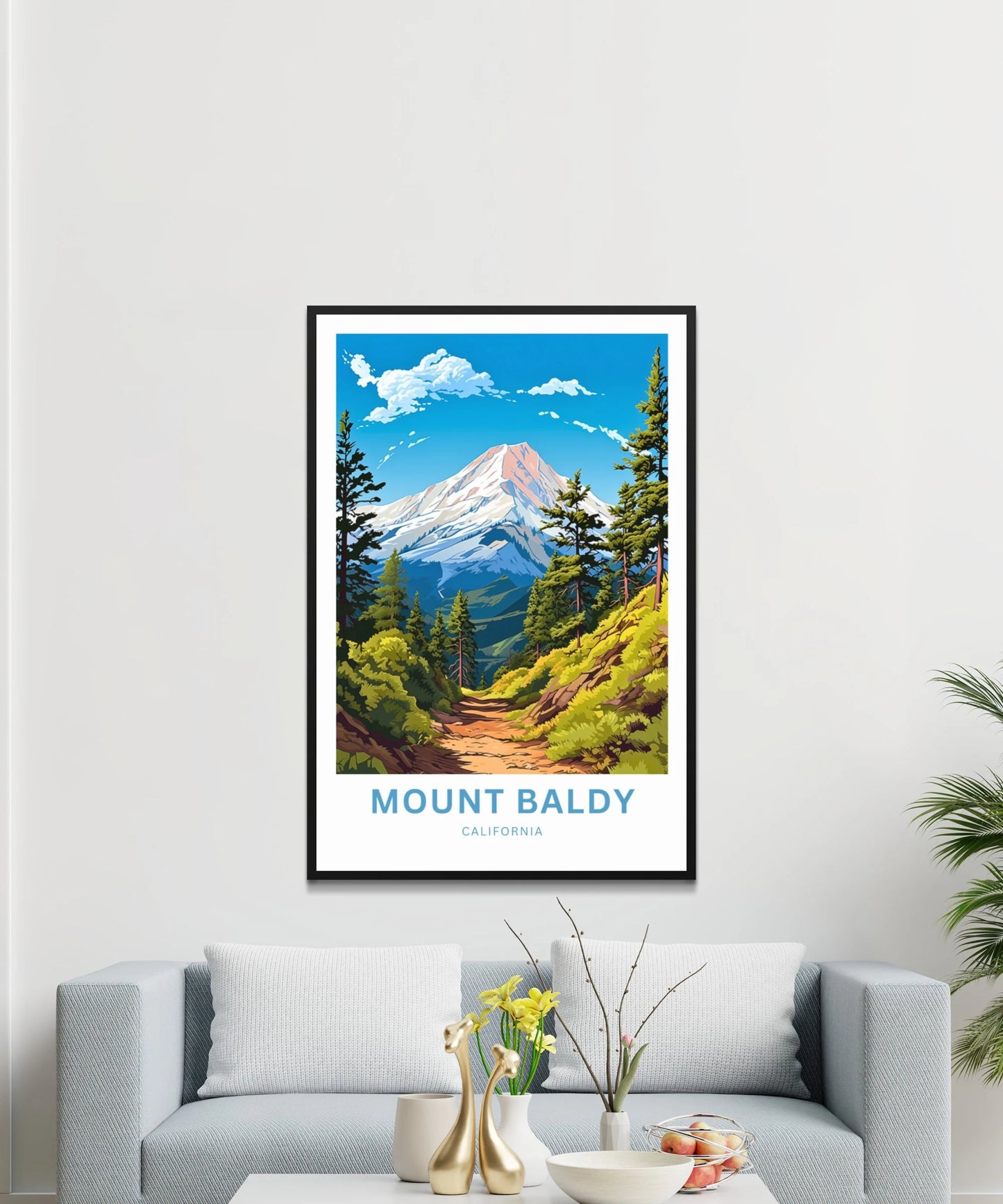 Mount Baldy Travel Poster