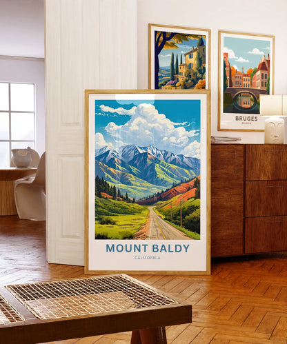 Mount Baldy Travel Poster